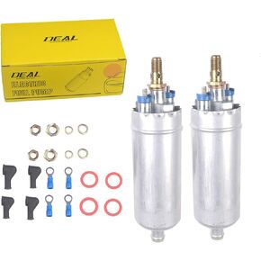 DEAL AUTO ELECTRIC PARTS Set of 2 New EFI Electric External In-Line Fuel Pump Compatible With C/CL/E/S/SL Class E8177
