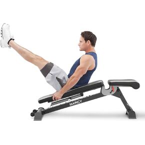 Marcy Adjustable Utility Bench for Home Gym Workout SB-670