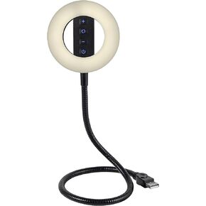 UltraPro LED Selfie Video Ring Light, USB-Powered, Adjustable Brightness, Flexible Arm, Low Profile, Live Stream, TikTok, YouTube, Zoom, Video Conferencing, Works with iPhone and Android, 60296 in Kuwait