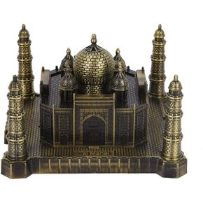 Zerodis Mini India Taj Mahal Metal World Famous Landmark India Taj Mahal Model Model Metal World Famous Landmark Building Model Home Office Decor Ornaments Great Souvenir