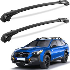 260lbs Roof Rack Cross Bars Compatible with Subaru Outback Wilderness 2022 2023 2024 with Raised Side Rails，Anti-Theft Lockble Heavy Duty Aluminum Roof Crossbars Rooftop Luggage Racks Carrier