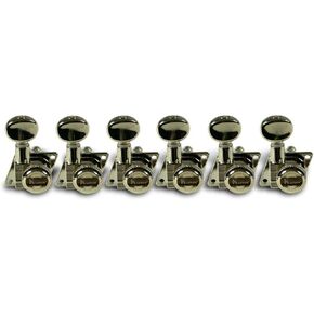 Kluson Revolution F Style Locking Staggered Tuners For Fender, KRFL-6BX-N
