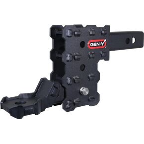 GEN-Y GH-13053X Phantom-X 3 Position Adjustable 4.5" Drop Hitch with GH-13051X Platinum Ball Mount for 2" Receiver - 7,000 LB Towing Capacity - 700 LB Tongue Weight