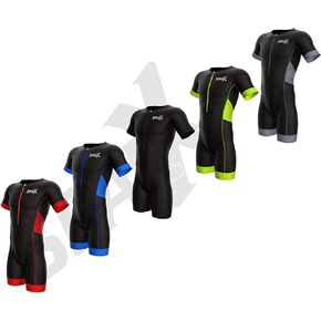 بدلة Sparx Men Elite Aero بأكمام قصيرة بدلة ترايثلون من الجلد لفريق ثلاثي بدلة سباحة ودراجة الجري in Kuwait