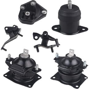 JDMON Compatible with 6Pcs Engine Motor Mount Transmission Mount Honda Accord 2.4L 2003-2007 Auto Transmission Compatible with A4509 A4510 A4516 A4517 A4526HY A4542