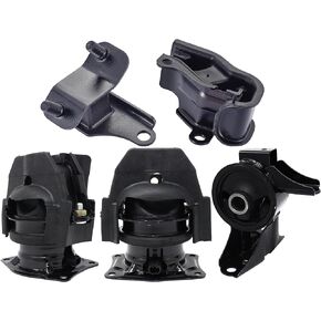 ENA Front Rear Engine and Trans Mount Set of 5 Compatible with Honda 2005 2006 Odyssey Touring EX-L 3.5L Replacement for A4575EL A4555 A4583EL A6582 A6579 9689 9657 8898 8986 9411