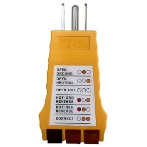 Outlet Tester, Socket Tester for Standard North American AC Electrical Outlets, Receptacle Tester for Plug Security Test