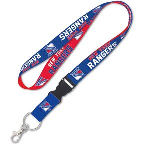 NHL New York Rangers Premium Lanyard Keychain, 1 inch wide