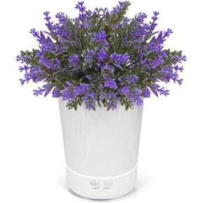 Essential Oil Diffuser Aromatherapy Diffuser - Lavender Potted Plants Ultrasonic Humidifier with Auto Shut-Off, Aroma Oil Diffuser for Home Bedroom Office,Super Quiet