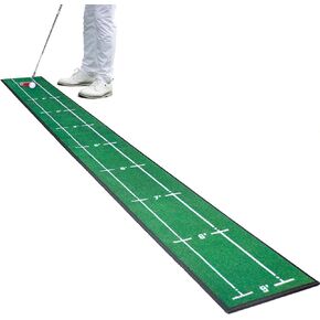 Golf Putting Mat Indoor & Outdoor Professional Golf Practice Putting Green Mat with Distance Marker Anti Slip Backing Golf Training Mat Golf Accessories Golf Portable Matt