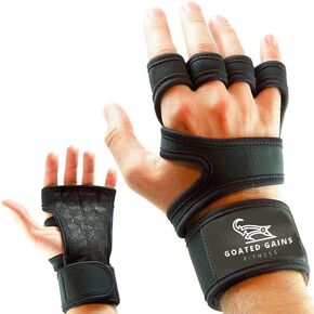 Ventilated Weight Lifting Gym Gloves - Wrist Support for Weight Lifting - Workout Gloves for Men and Women - Neoprene Gloves with Silicon for Grip