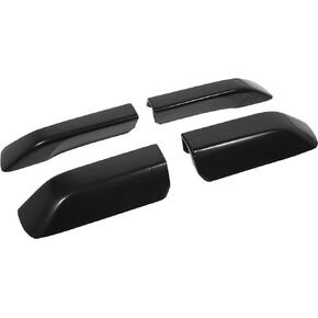 X AUTOHAUX 4pcs Roof Rack Rail Cover End Protection Exterior Leg Cover Shell Cap Replacement for Toyota 4Runner 2010-2019 Black