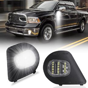 KanSmart For Ram Puddle Lights Compatible with 2010-2019 Dodge Ram 1500 2500 Accessories Mirror Puddle Light Ram 3500 4500 5500 LED Side Mirror Turn Signal Puddle Lamp