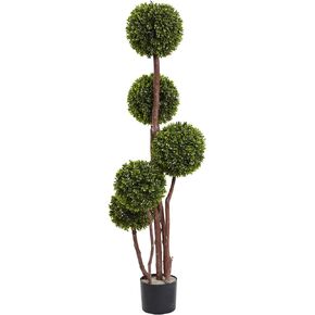 Nearly Natural 4ft. Boxwood Topiary Tree UV Resistant (Indoor/Outdoor)