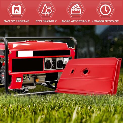 Universal 5 Gallons Generator Gas Fuel Tank with Chrome Gas Cap and Filter Compatible with EC2500 18.9 Liter in Kuwait