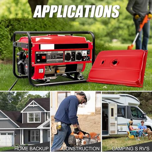 Universal 5 Gallons Generator Gas Fuel Tank with Chrome Gas Cap and Filter Compatible with EC2500 18.9 Liter in Kuwait