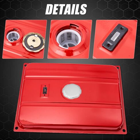 Universal 5 Gallons Generator Gas Fuel Tank with Chrome Gas Cap and Filter Compatible with EC2500 18.9 Liter in Kuwait