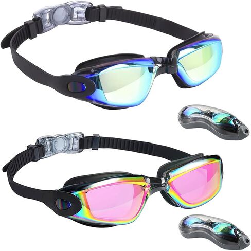 Kids Swim Goggles No Leaking Anti Fog Waterproof Adjustable Goggles for Kids Ages 2-14 Toddler Boys Grils in Saudi Arabia