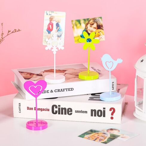 Mollytek 4 حزمة حامل صور سطح المكتب مع مقاطع بطاقة بريدية هدية بطاقة عرض صورة حامل ديكور شجرة حامل حامل لحفلات الزفاف (دولاب الهواء) in Kuwait