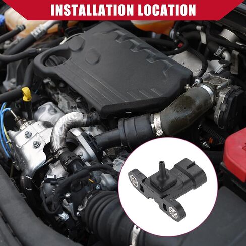 رقم 8942126030 / حساس الضغط المطلق المنوع لسيارة تويوتا كورولا 2014-2022 / متين / بلاستيك / 1 قطعة / أسود in Kuwait