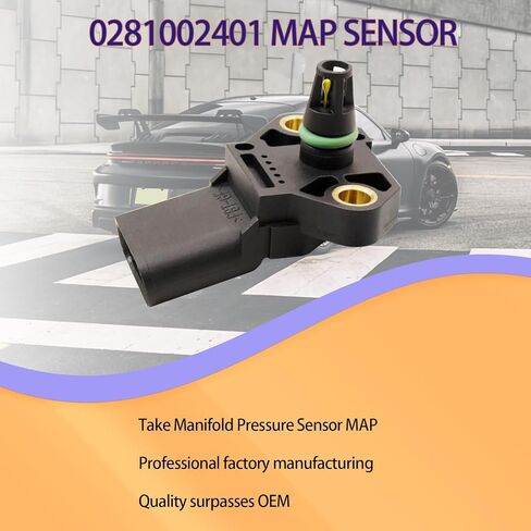 2024 ترقية 0281002401 038906051C مستشعر خريطة الضغط المطلق المنوع 3 بار لفولكس واجن جولف باسات سكودا جيتا طوارق بنتلي أودي فورد ميتسوبيشي بورش MAP مستشعر ضمان لمدة سنة in Kuwait