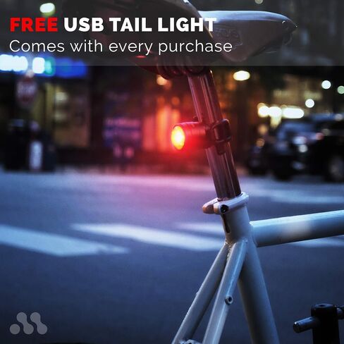 مصباح دراجة كروزر، مصابيح دراجة أمامية وخلفية قابلة لإعادة الشحن عبر USB، مصباح دراجة LED، يتضمن ضوء خلفي للدراجة، مصباح أمامي فائق السطوع للدراجة، يناسب جميع الدراجات، سهل التركيب والإطلاق السريع in Saudi Arabia