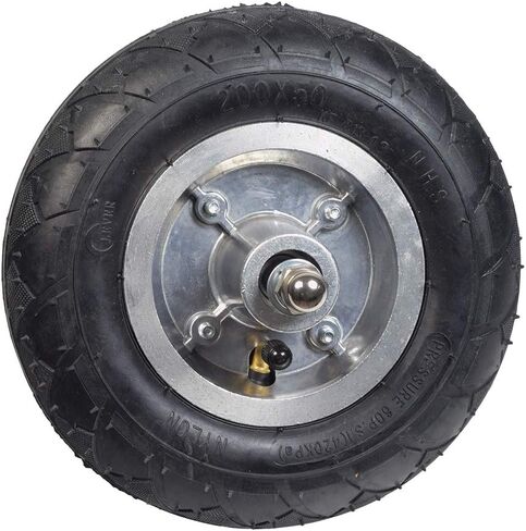 مجموعة العجلات الأمامية AlveyTech - مجموعة بديلة لعربة Razor Crazy Cart XL (V5+) 200x50 إطار هوائي، أنبوب، حافة، ضرس، لوحة سلسلة، عجلات لعربة الانجراف الكهربائية، ملحقات السكوتر الإلكتروني، عبوة واحدة in Saudi Arabia