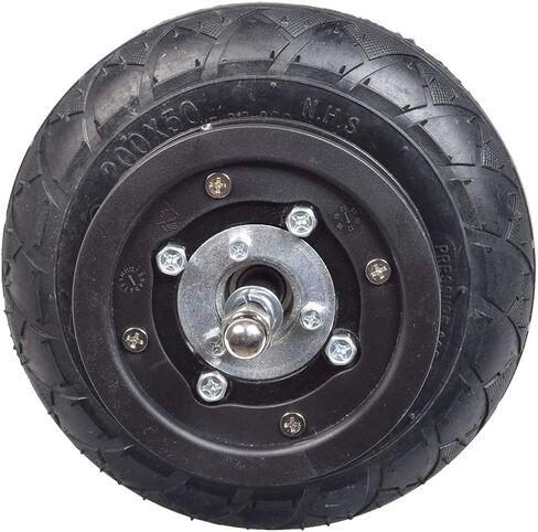 مجموعة العجلات الأمامية AlveyTech - مجموعة بديلة لعربة Razor Crazy Cart XL (V5+) 200x50 إطار هوائي، أنبوب، حافة، ضرس، لوحة سلسلة، عجلات لعربة الانجراف الكهربائية، ملحقات السكوتر الإلكتروني، عبوة واحدة in Saudi Arabia