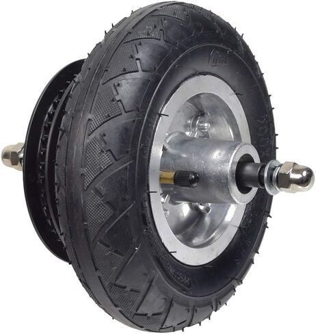 مجموعة العجلات الأمامية AlveyTech - مجموعة بديلة لعربة Razor Crazy Cart XL (V5+) 200x50 إطار هوائي، أنبوب، حافة، ضرس، لوحة سلسلة، عجلات لعربة الانجراف الكهربائية، ملحقات السكوتر الإلكتروني، عبوة واحدة in Saudi Arabia