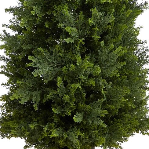 Nearly Natural 5.5ft Cypress Cone Topiary Artificial Tree, Green, UV Resistant, Indoor/Outdoor Use in Saudi Arabia