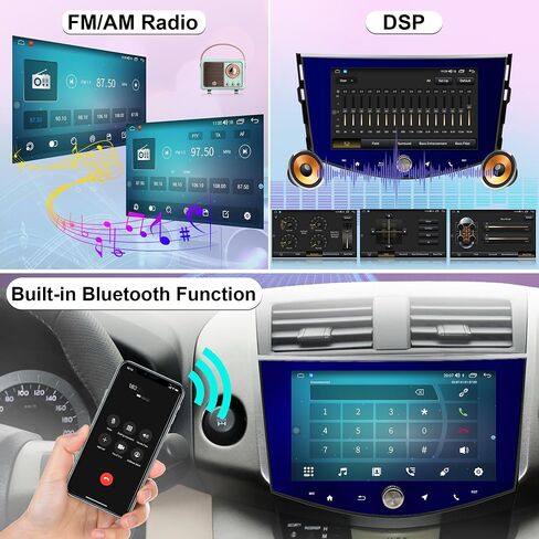 Android 13 Car Radio for Toyota RAV4 2006-2012 Blu-ray 8 inch Touchscreen Car GPS Navigation with Wireless Carplay & Android Auto (8-Octa Core 4GB RAM 64GB ROM) in Kuwait
