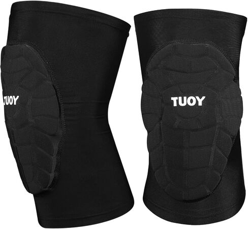 TUOY Compression Knee Pads Padded Knee Protection Pad - Youth & Adult Sizes (1 Pair) in Saudi Arabia