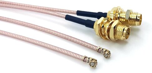 Pack of 4 RF U.FL(IPEX/IPX) Mini PCI to RP-SMA Female Pigtail Antenna Wi-Fi Coaxial RG-178 Low Loss Cable (2.5 inches (6.5 cm)) in Saudi Arabia