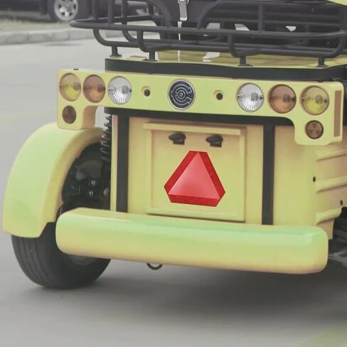 Slow Moving Vehicle Sign 2PCS,7"x8" Diamond Grade Reflective Sticker,Car Triangle Sticker in Kuwait