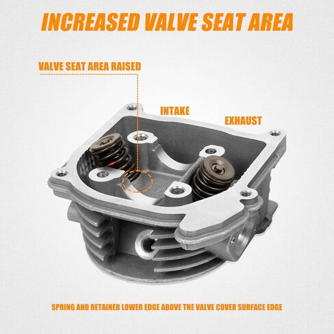 Wztepeng 69mm Valve GY6 Cylinder Rebuild Kit 100cc مجموعة التجويف الكبيرة مع سباق CDI / ملف الإشعال / قابس الإشعال / القابض الزنبركي / 50 مم مجموعة ترقية التجويف المتوافقة مع محرك سكوتر الدراجة 49CC 50CC 139QMB in Kuwait