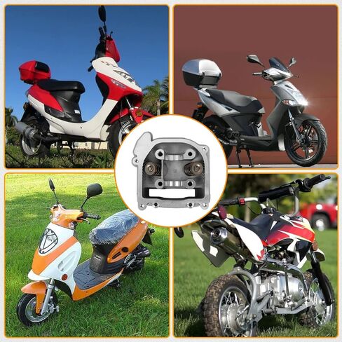 Wztepeng 69mm Valve GY6 Cylinder Rebuild Kit 100cc مجموعة التجويف الكبيرة مع سباق CDI / ملف الإشعال / قابس الإشعال / القابض الزنبركي / 50 مم مجموعة ترقية التجويف المتوافقة مع محرك سكوتر الدراجة 49CC 50CC 139QMB in Kuwait