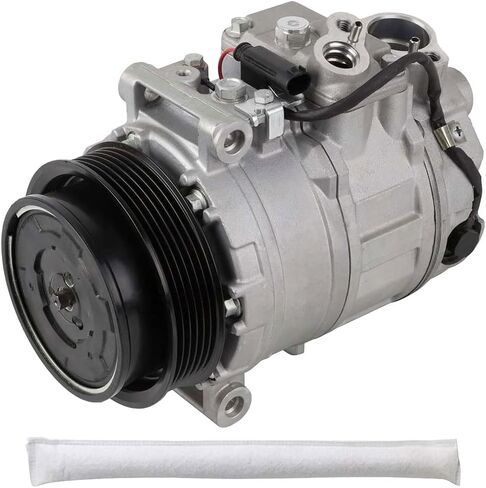 ضاغط تيار متردد مع مجفف هواء/مجفف لسيارة Mercedes C230 C250 C300 C350 SLK250 SLK350 GLK350 E350 & C63 AMG يستبدل 6SEU16C - BuyAutoParts 60-86672R2 NEW in Saudi Arabia