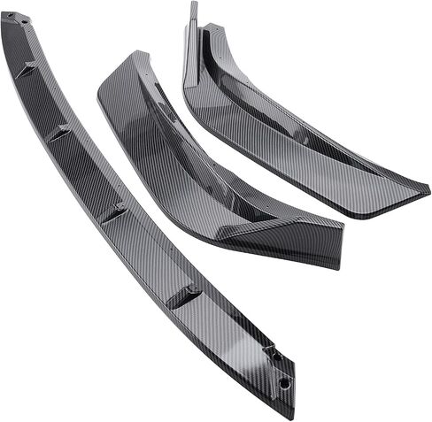 MotorFansClub 3pcs Front Bumper Lip Fit for Lexus IS250 IS350 200T F-Sport Style 2014 2015 2016 Trim Protection Front Chin Splitter Spoiler, Carbon Fiber Style in Saudi Arabia