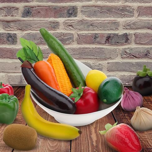 11 PCS Fake Vegetable Artificial Plastic Fruit Lifelike Model Display Faux Centerpieces Realistic Props Decoration Home Festival Christmas in Kuwait