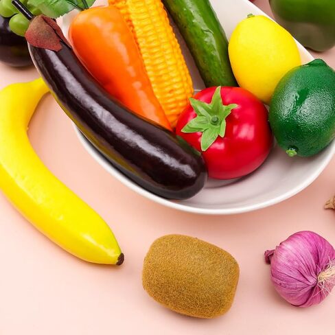 11 PCS Fake Vegetable Artificial Plastic Fruit Lifelike Model Display Faux Centerpieces Realistic Props Decoration Home Festival Christmas in Kuwait