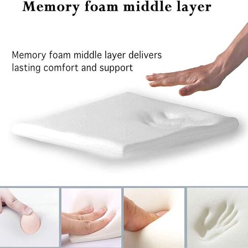 Big Ant Car Seat Cushion Pad Memory Foam Seat Cushion,Pain Relief Cushion Comfort Seat Protector for Car Office Home Use,Black 1PC in Kuwait
