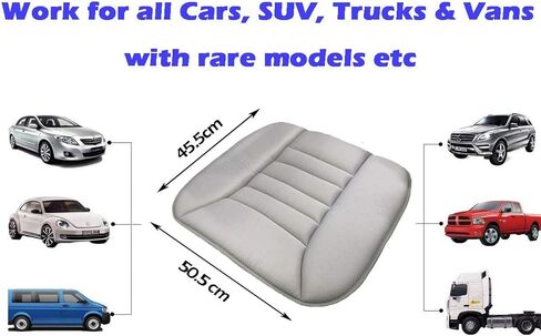 Big Ant Car Seat Cushion Pad Memory Foam Seat Cushion,Pain Relief Cushion Comfort Seat Protector for Car Office Home Use,Black 1PC in Kuwait