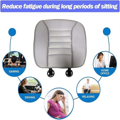 Big Ant Car Seat Cushion Pad Memory Foam Seat Cushion,Pain Relief Cushion Comfort Seat Protector for Car Office Home Use,Black 1PC in Kuwait