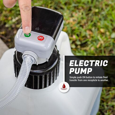 مضخة نقل الوقود الكيميائي التي تعمل بالبطارية TERA PUMP 2.3 GPM مع مستشعر إيقاف تلقائي، مصممة للميثانول والإيثانول وDEF وسائل غسيل النوافذ، تأتي مع مجموعة من 4 محولات لعلب الغاز، وخرطوم ممتد in Saudi Arabia