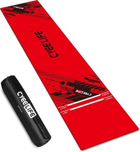 CyeeLife Dart Board Mat with Carrying Bag&Throw line for Steel and Soft Tip Darts Games with Start Lines in Saudi Arabia