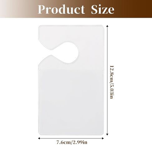 10 Pcs Parking Pass Holder Parking Passes Hanging for Car Clear Parking Permit Holder Vertical Parking Lot Pass Rear View Mirror Hanger Parking Pass Hang Tag Holder for Car Passes Permits in Saudi Arabia