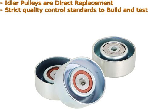 WFLNHB 3X Idler Pulley Kit Replacement for Toyota 4Runner Tacoma Tundra Hilux 4.0L V6 1GRFE 2003-15 1660331040 166030P030 1660431020 166040P011 in Kuwait