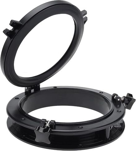 NovelBee قارب يخت فتحة مستديرة Portlight Porthole، 10in Hatch Porthole بديل نافذة منفذ فتحة لمركب بحري يخت RV in Saudi Arabia