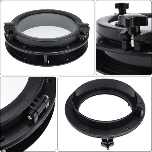 NovelBee قارب يخت فتحة مستديرة Portlight Porthole، 10in Hatch Porthole بديل نافذة منفذ فتحة لمركب بحري يخت RV in Saudi Arabia