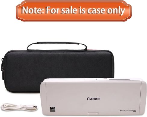 حافظة صلبة LTGEM EVA لماسح المستندات الضوئي المحمول Canon imageFORMULA R10 - حقيبة تخزين واقية للحمل in Saudi Arabia